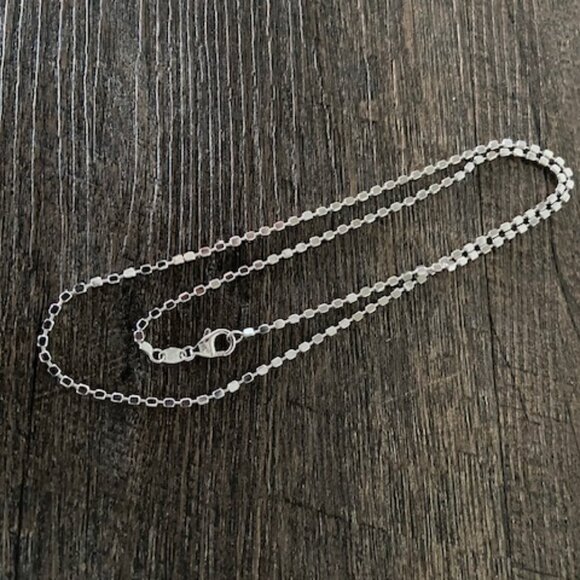 LISA ROBERTSON ITALIAN STERLING SUPER CUBE STATION NECKLACE--24" - Picture 5 of 8